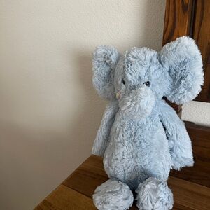 Plush Blue Elephant Rattle Stuffed Animal - Jellycat